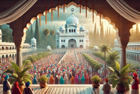 Sikh Pilgrims Celebrate Guru Nanak’s 555th Birth Anniversary